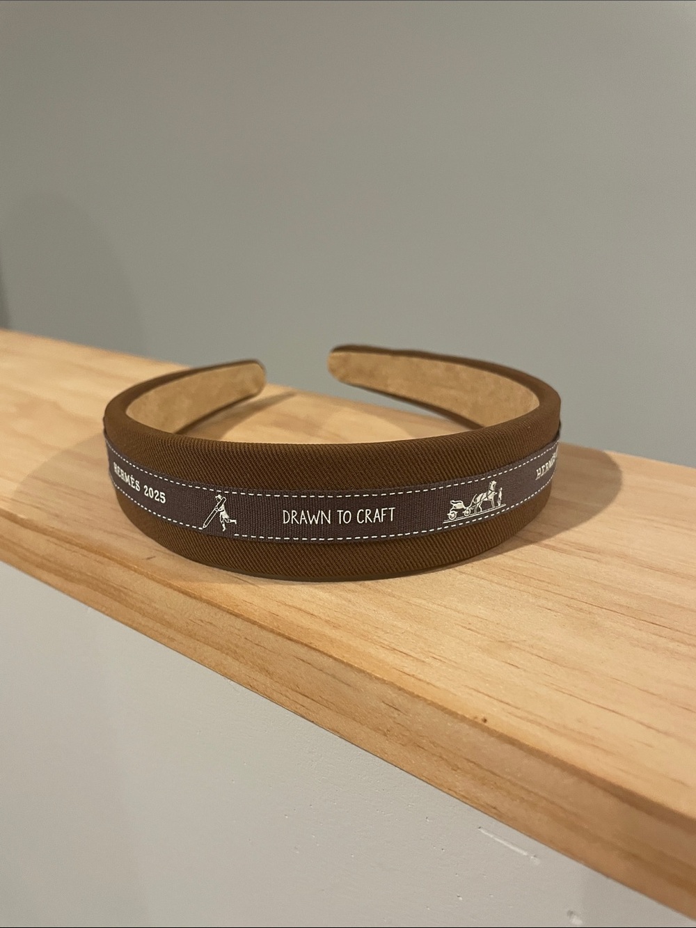 UPCYCLED - authentic Hermes ribbon headband